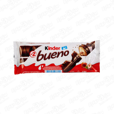 цена Батончик Kinder bueno с молочным шоколадом