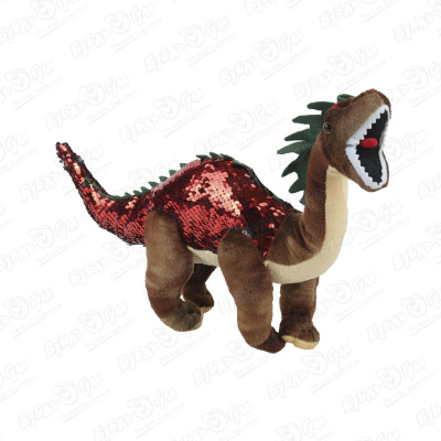 Игрушка мягконабивная Брантозавр в пайетках 40см игрушка мягконабивная дельфин 40см