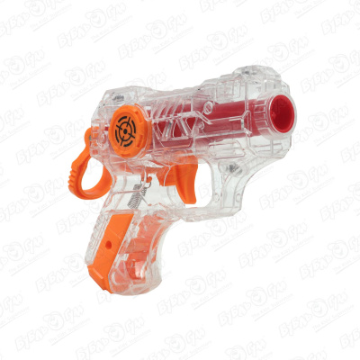 цена Бластер Lanson Toys Target ручной прозрачный с мягкими пулями 6шт