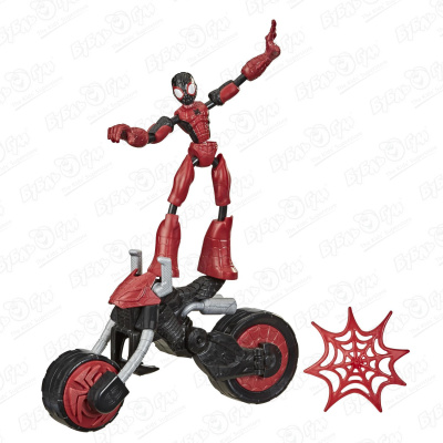 Игровой набор Бенди «Человек паук на мотоцикле» фигурка бенди человек паук 15 см