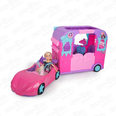 Кукла Sparkle Girlz на автомобиле с бьюти-салоном набор игровой zuru sparkle girlz кукла