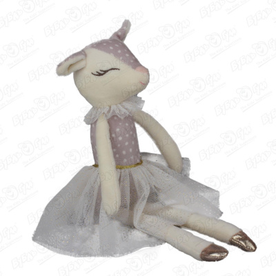 Игрушка мягкая кукла-олененок мягкая игрушка олененок блестяшка 22 см