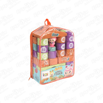 Конструктор Lanson Toys Happy tiger крупные блоки с цифрами 27дет