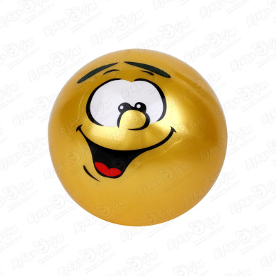 Мяч Веселый смайлик 12см игрушка музыкальная веселый смайлик цвета желтый