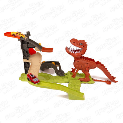 цена Трек Lanson Toys Dinisaur гоночный с динозавром средний с 5лет