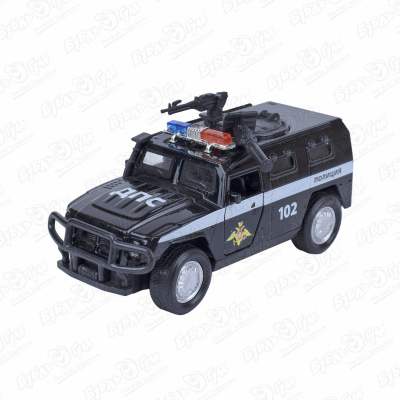 Автомобиль kings toy ДПС Полиция инерционный световые звуковые эффекты металлический черный 1:36 фотографии