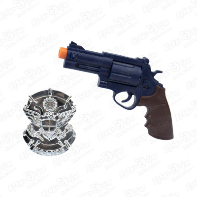 Игровой набор полиция револьвер и значок