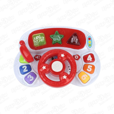 Игрушка развивающая УМка Руль со световыми и звуковыми эффектами с 1года развивающая игрушка весёлый руль со световыми и звуковыми эффектами