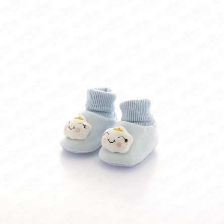 Пинетки Pasito текстильные с облачком голубые - фото 360 Пинетки Pasito текстильные с облачком голубые - фото 360