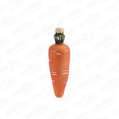 Украшение елочное Морковка стекло украшение елочное щелкунчик стекло