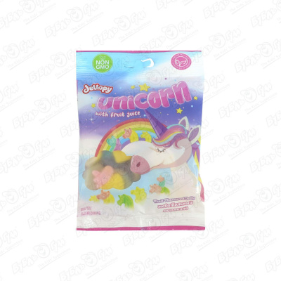 Мармелад Jellopy Unicorn с фруктовым соком 100г