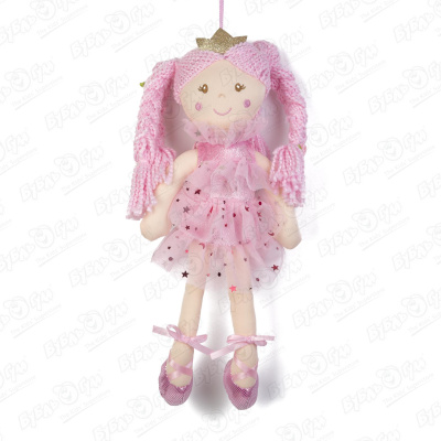 Игрушка мягкая кукла принцесса в розовом мягкая игрушка кукла мини в передничке и шляпке