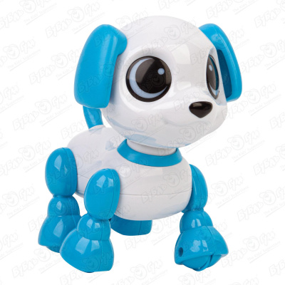Робот-щенок Robo pets бело-голубой интерактивный cквиши щенок omg pets лабрадор