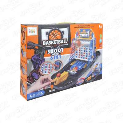 Игра настольная Lanson Toys Баскетбол 6в1 с 4лет