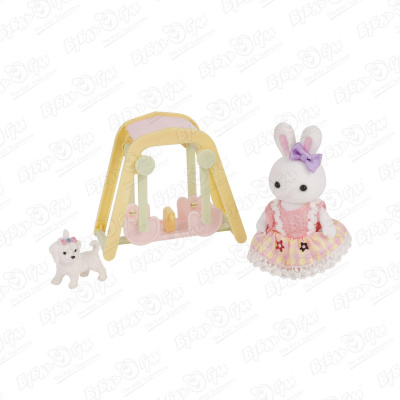 Игровой набор Питомец миниатюрный Кролик с качелей фото