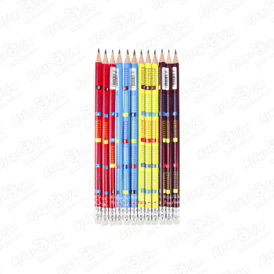 Набор чернографитных карандашей «Таблица умножения» 12 шт набор карандашей 12 шт 7