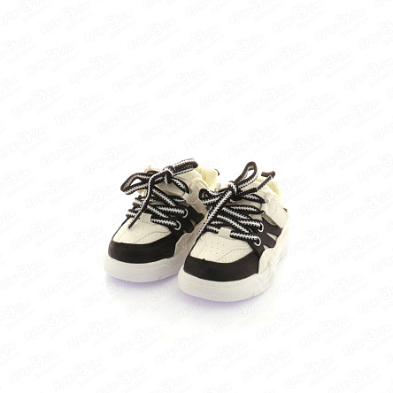 Полуботинки Pasito с двойной фиксацией черно-белые - фото 360