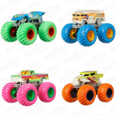 Машина Hot Wheels Monster Trucks светится в темноте в ассортименте