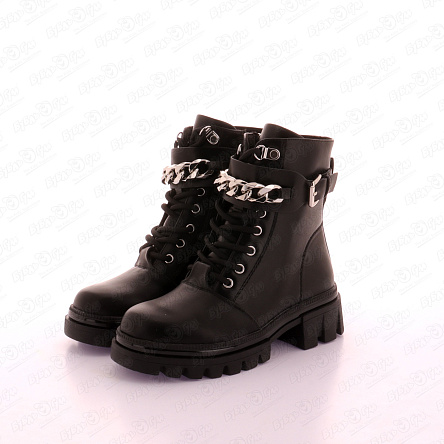 Ботинки Barbaris с массивными цепями с ремешками черные - фото 360 Ботинки Barbaris с массивными цепями с ремешками черные - фото 360