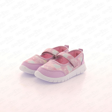 Туфли Pasito на липучке блестящие сиреневые - фото 360