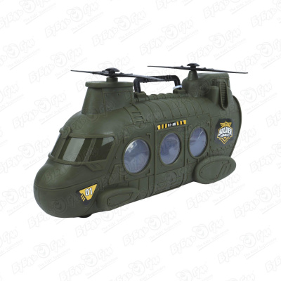 Набор Lanson Toys Военный вертолет с фигурками солдат и техникой 100эл