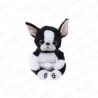 Игрушка мягкая Собачка Тинк черно-белая 15см игрушка мягкая собачка коричневая мопс 15см