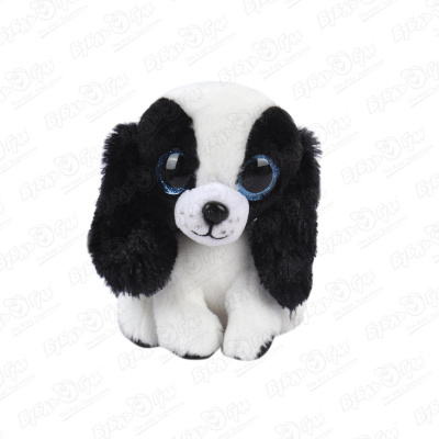 Игрушка мягкая Собачка Сисси черно-белая 15см игрушка мягкая собачка бассет 15см