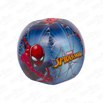 Мяч пляжный Bestway SPIDER-MAN 51см мяч пляжный надувной bestway цветной сектр 51см