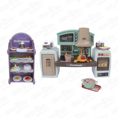 Набор игровой Мебель для куклы Кухня функциональная с продуктами