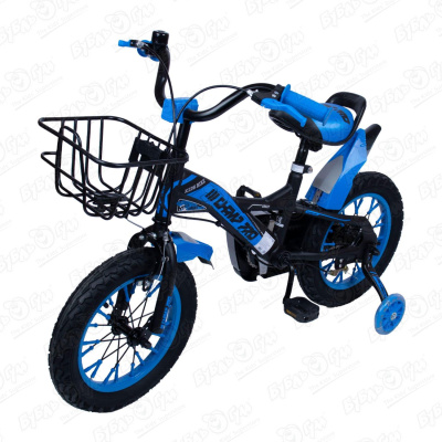 Велосипед Champ Pro детский В14 трехколесный с корзиной синий цена и фото