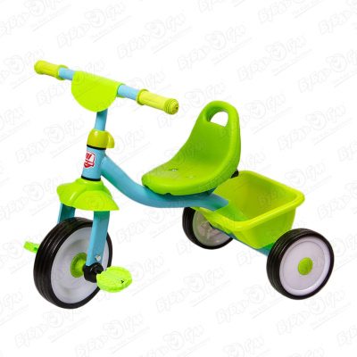 цена Велосипед трехколесный зеленый