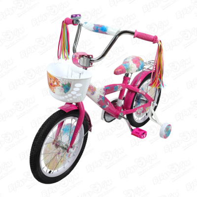 Велосипед Champ Pro G16 с корзиной и светоотражателем розовый велосипед champ pro детский g16 розово фиолетовый