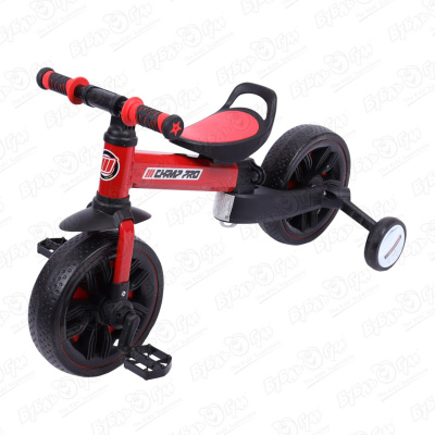 Велосипед трехколесный складной черно-красный цена и фото