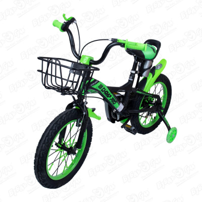 Велосипед Champ Pro детский В14 с ярко-зелеными вставками