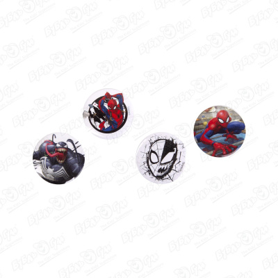 Набор значков Человек-паук Паук и Веном 4шт приор групп набор значков человек паук 2 2 шт