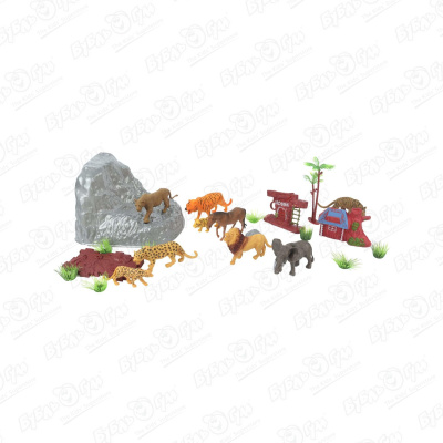 Набор фигурок Lanson Toys Дикие животные 200эл набор фигурок динозавры 200эл