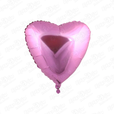 Фольгированный шар Сердце розовый шар фольгированный 19 сердце нежно розовый