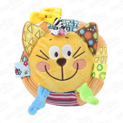 Подвеска Buburu Baby Котик музыкальная с вибрацией мягкая подвеска погремушка с вибрацией котик