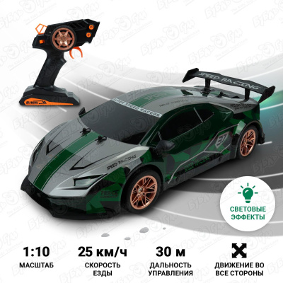 Машина Lamborghini Lanson Toys гоночная р/у 25км/ч акб 1:10 в ассортименте монстр трак sneak lanson toys для ралли р у 25км ч акб 1 12 в ассортименте