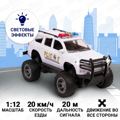 Внедорожник Lanson Toys Полиция р/у акб 1:12 пикап lanson toys extreme monster р у акб 1 20