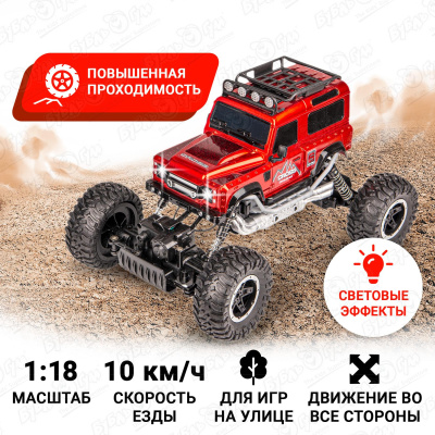 Внедорожник Raptor р/у красный 1:18