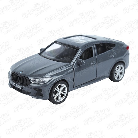 Машинка ТЕХНОПАРК BMW X6 металлическая открываются двери и багажник 12см 