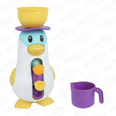 Игрушка для ванны Пингвин с водяной мельницей