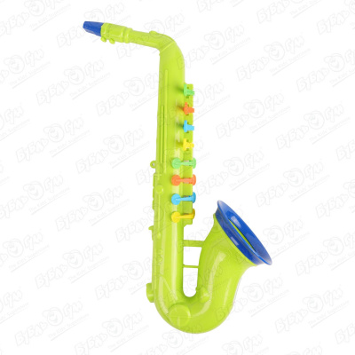 Инструмент музыкальный Веселые звери Игрушечный саксофон 40см