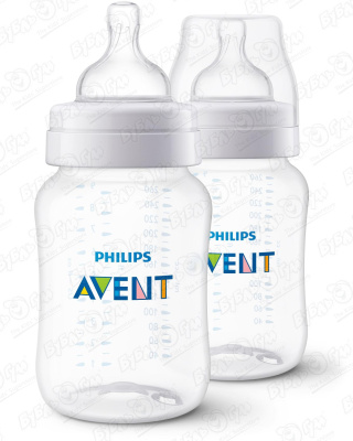 Бутылка Philips Avent Anti-colic широкое горлышко 260мл 2шт с 1мес