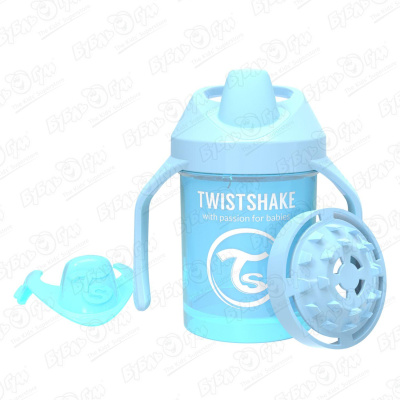 Поильник TWISTSHAKE mini cup голубой 230мл с 4мес