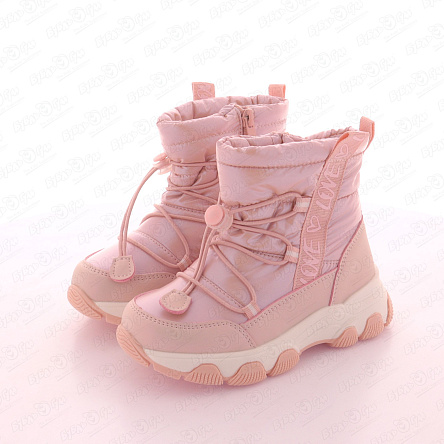 Сапоги сноубутсы  Pasito утепленные на молнии и шнуровке розовые - фото 360 Сапоги сноубутсы  Pasito утепленные на молнии и шнуровке розовые - фото 360