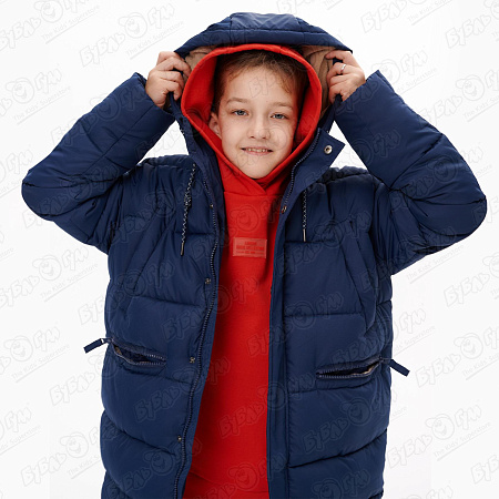 Куртка зимняя Lanson Kids удлиненная синяя