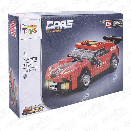 Конструктор Lanson Toys Автомобили с механизмом pull back 85-97дет в ассортименте