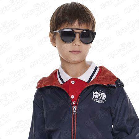 Очки солнцезащитные Lanson Kids круглые черные